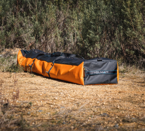 Orange Canvas / PVC Heavy Duty 4X4 Small Crashpad Chainsaw Bag 